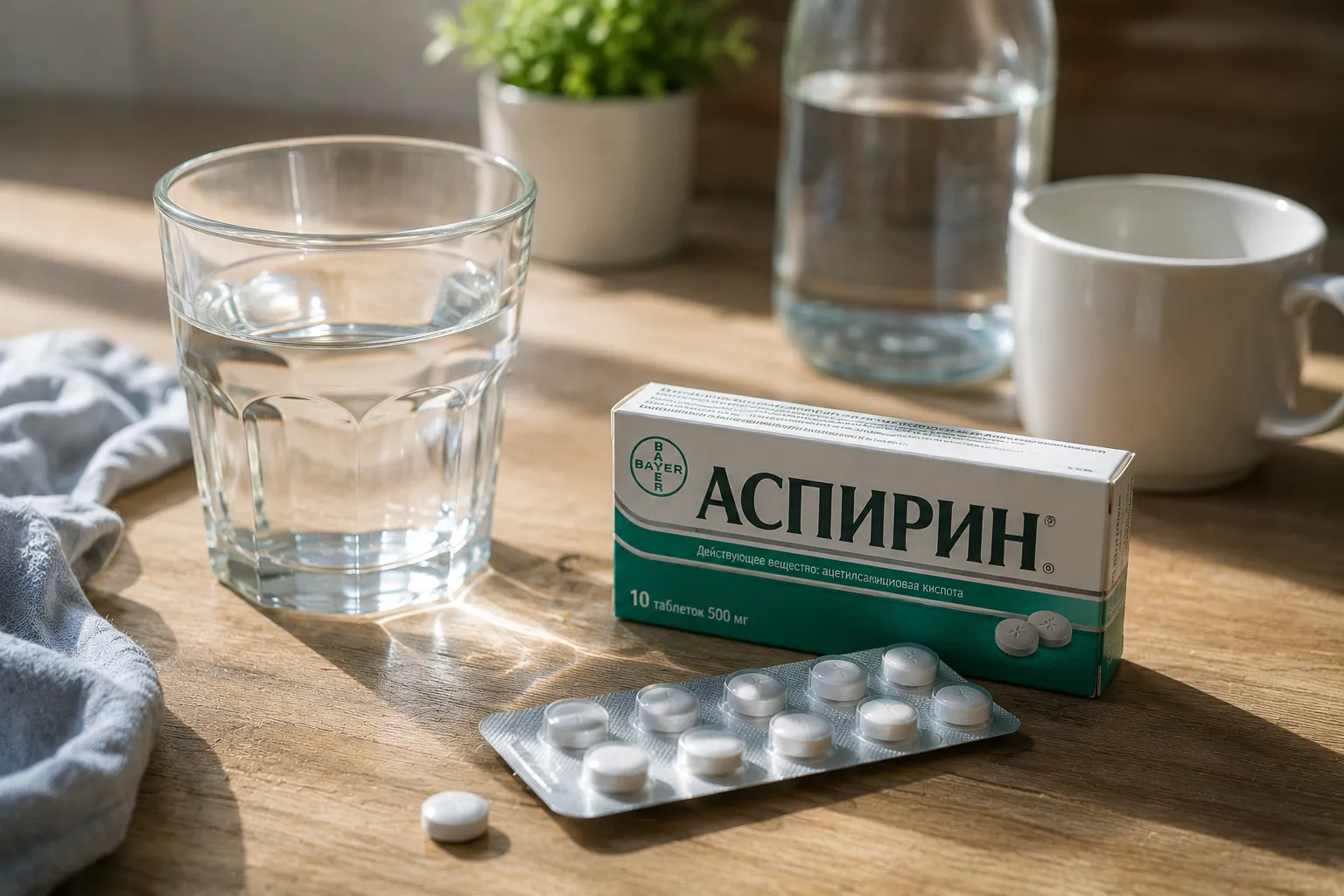 аспирин с похмелья